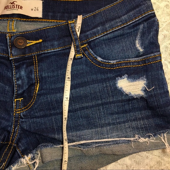 Hollister Dark Denim Jean Shorts - Picture 7 of 7